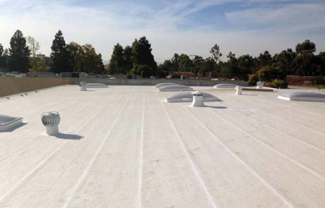 TPO commercial roof installation in Campbell, California