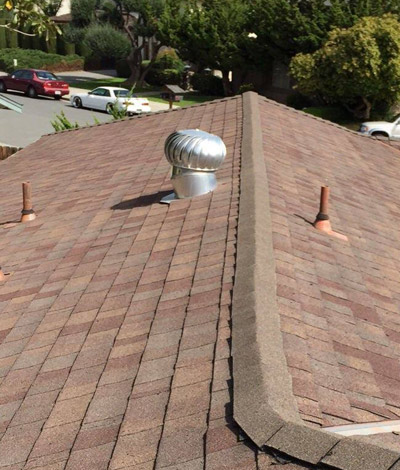 a roof replacement done by Campbell Roofing in Fremont CA